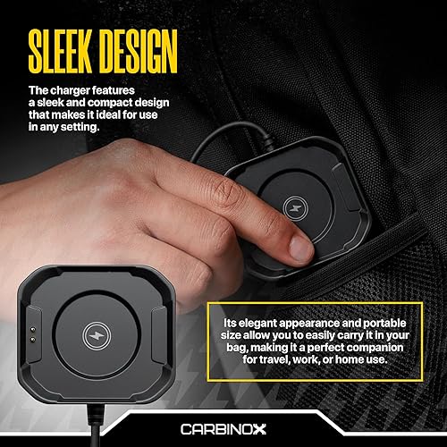 Miniatura 4 de Carbinox USB Charger Compatible for Carbinox Smartwatch - Fast Charging Speed, Sleek Design, Reliable Functionality (Carbinox Blaze S)