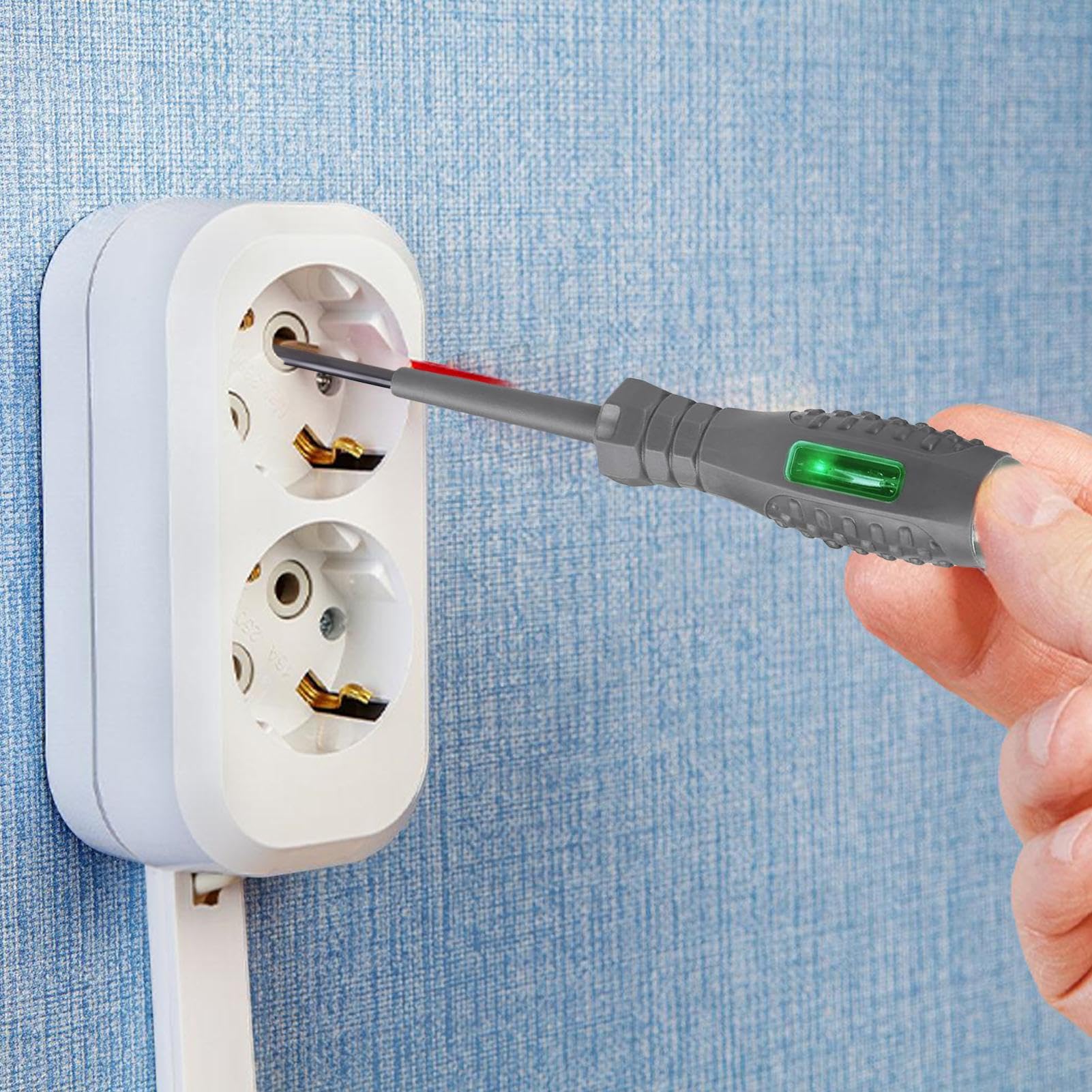 Cacciavite Magnetico Tester Tensione Manico Ergonomico Con Spia Luminosa