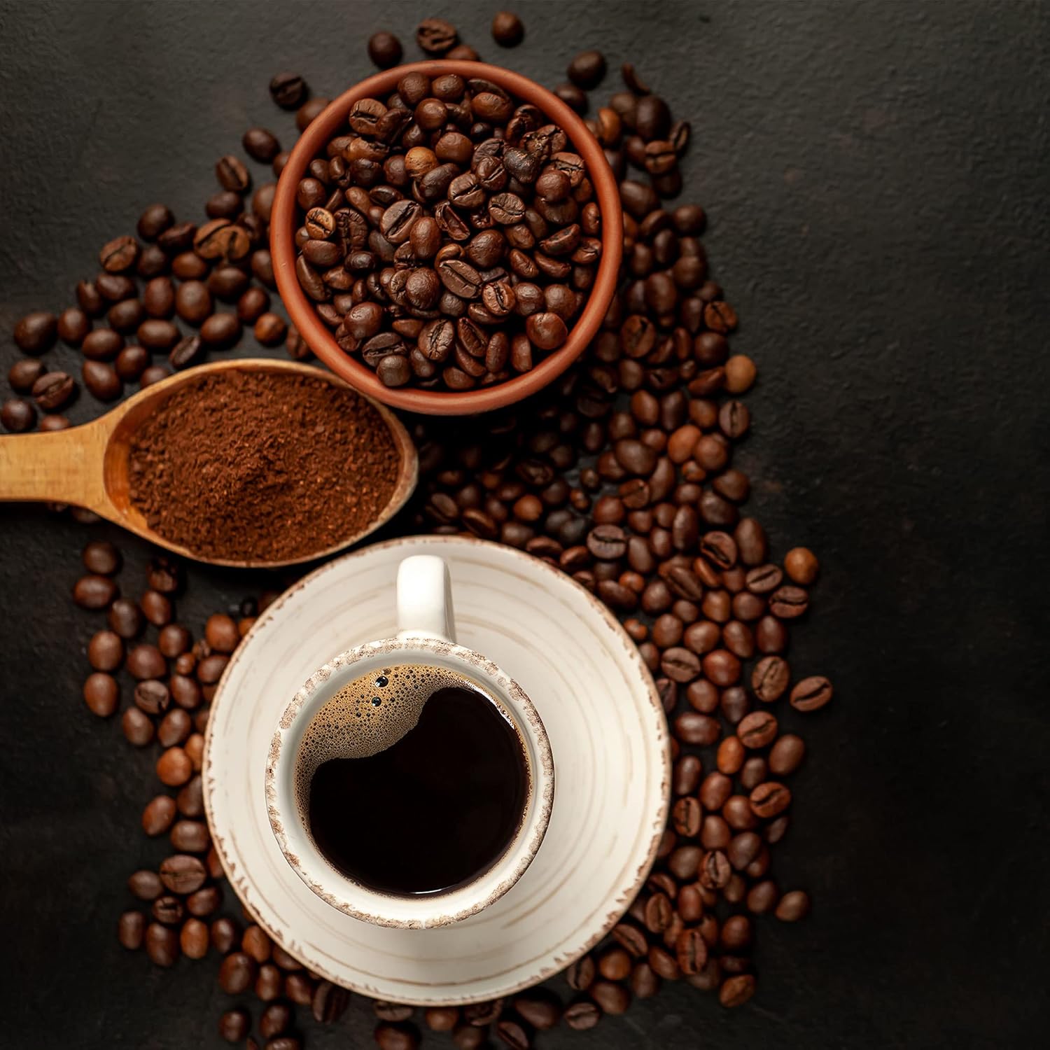 TNI King Coffee Premium Blend 100% Arabica Ground Coffee 16oz Mild Acidity Low Calorie Trung Nguyen International