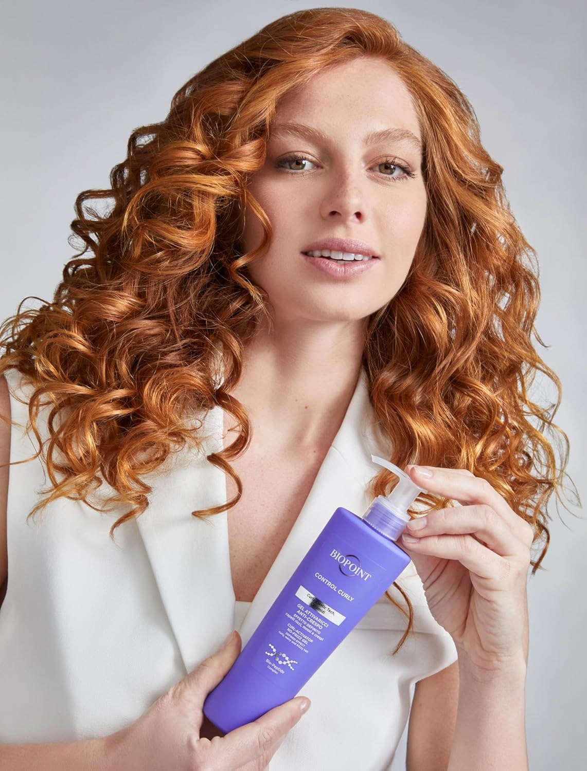 BIOPOINT Anti Frizz Curly Hair Gel - Control Curly Curl Defining Gel - Styling Gel for Curly Hair Shaping Curls - Gel Anti-crespo