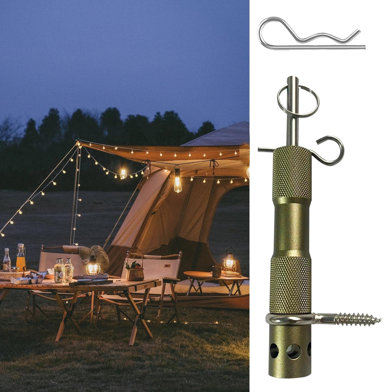 EviKoo Tripwire Alarm-Perimeter, Draht-Warnsicherheitssystem mit hoher Genauigkeit, Camping-Draht-Alarmanlage für Häuser, Campingplätze und Eigentum Baumarkt