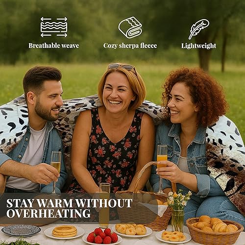 Miniatura 3 de Sacred Thread Manta de forro polar sherpa súper esponjosa suave y acogedora manta de felpa para sofá sofá y cama manta de invierno reversible