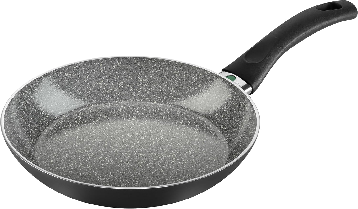 BALLARINI Bologna Frying Pan 20 cm Aluminum Ceramic Non-Stick Coating Scratch-Resistant Ceramic Pan for All Hob Types Suitable for Induction Cookers [Made in Italy] Black / Gray