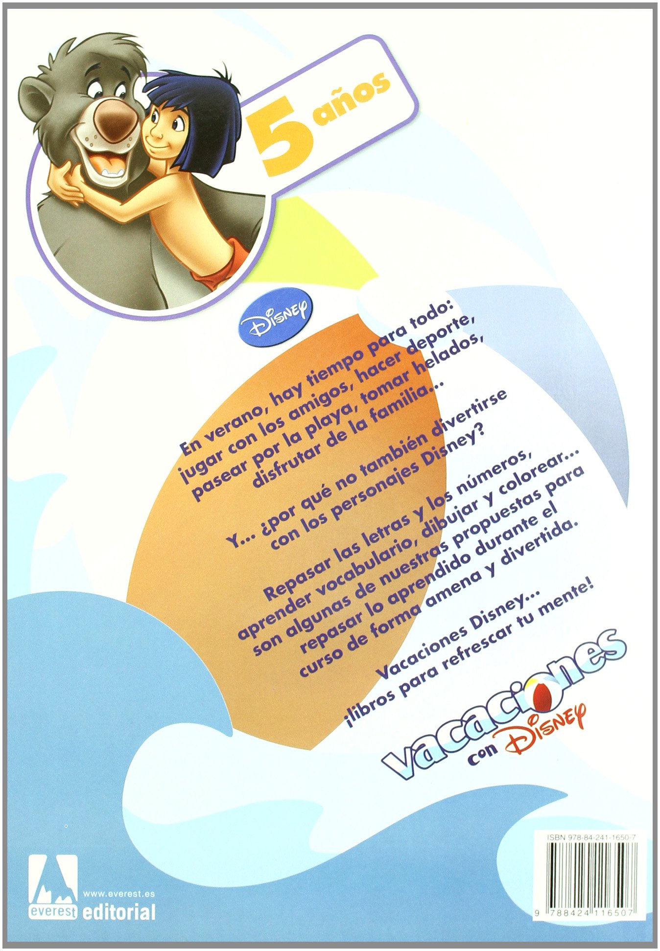 Vacaciones con Disney. 5 años. Educación Infantil: Educación infantil.
