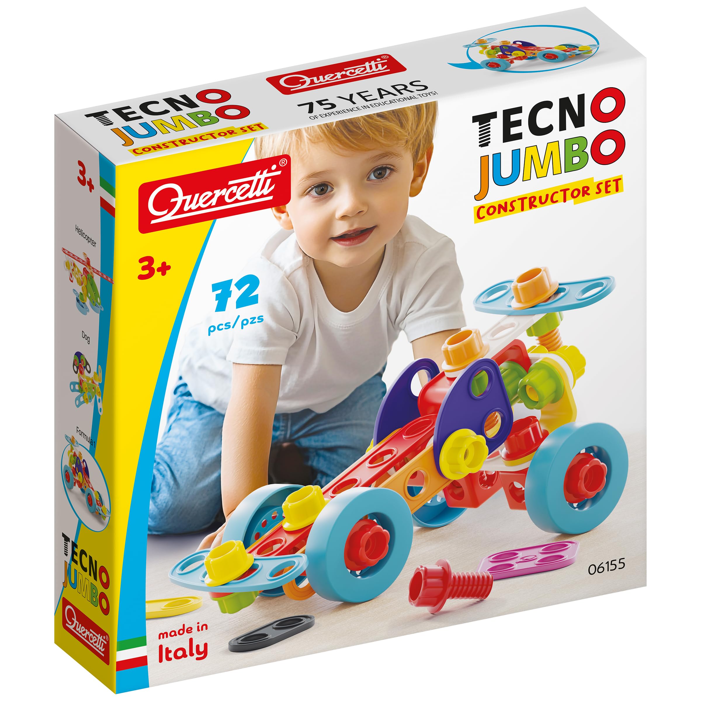 Tecno Jumbo - 76 Piece Building Set and Construction Toy, Multi-Colored, 34 x 7 x 29cm