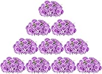 Vista 15 de BLOSMON Bolas de Flores Artificiales Centros de Mesa de Boda 2 Piezas 11.8" Lila Flores Falsas Rosa Hortensia Arreglo de Bolas Centro de Mesa