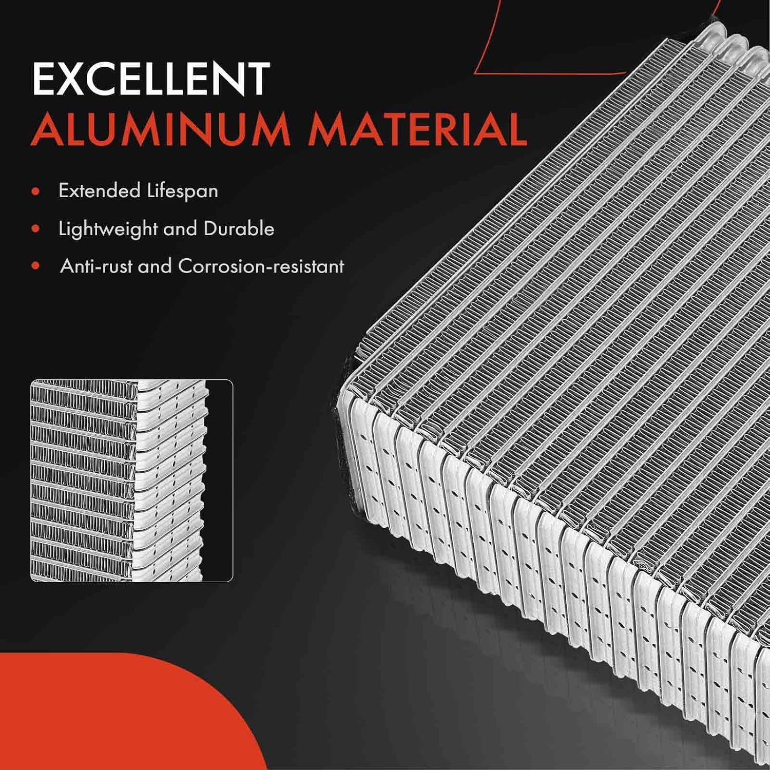 A-Premium AC Evaporator Core Compatible with Acura Legend 1991 1992 1993 1994 1995, with Pressing Plate