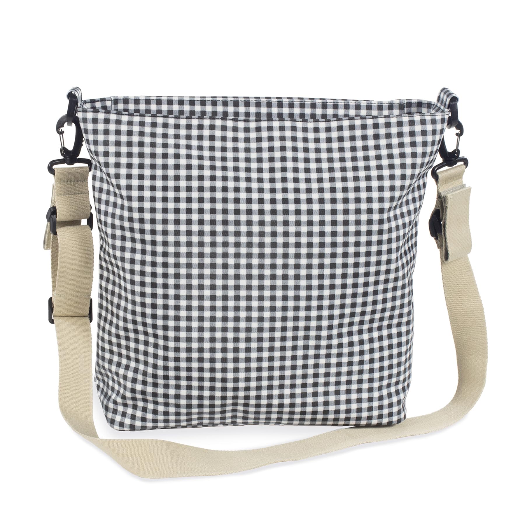Bolsa Canastilla Walking Mum I Love Vichy (Negro)