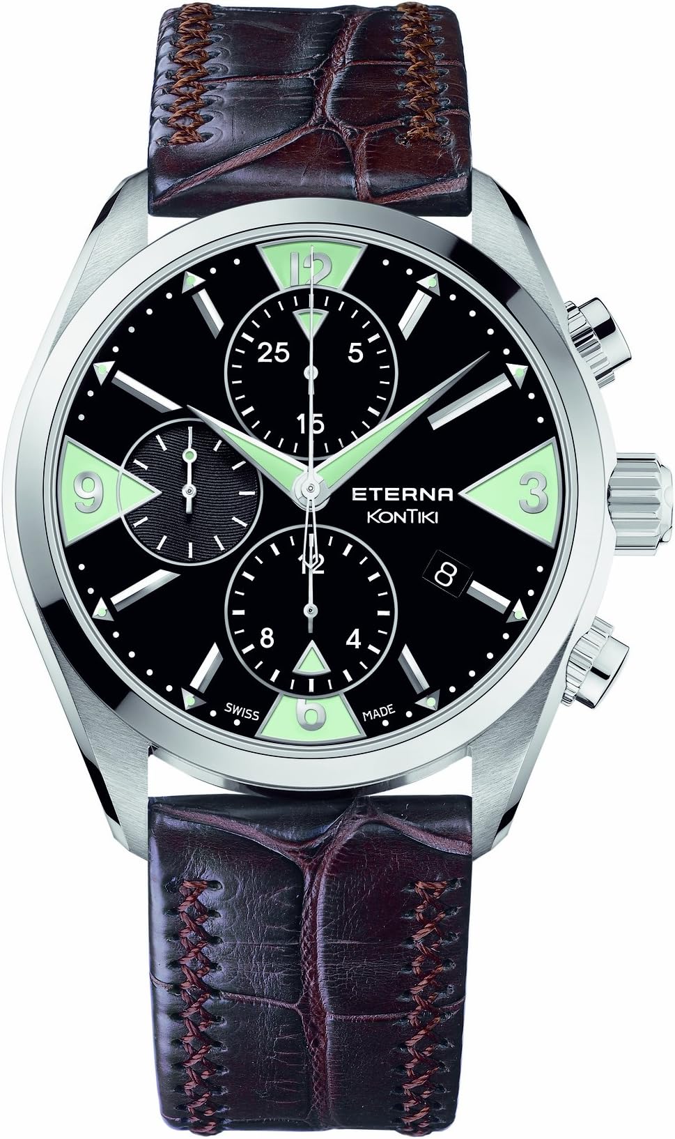 Eterna Men's 1240.41.43.1183 Kontiki Stainless Steel Chronograph Watch