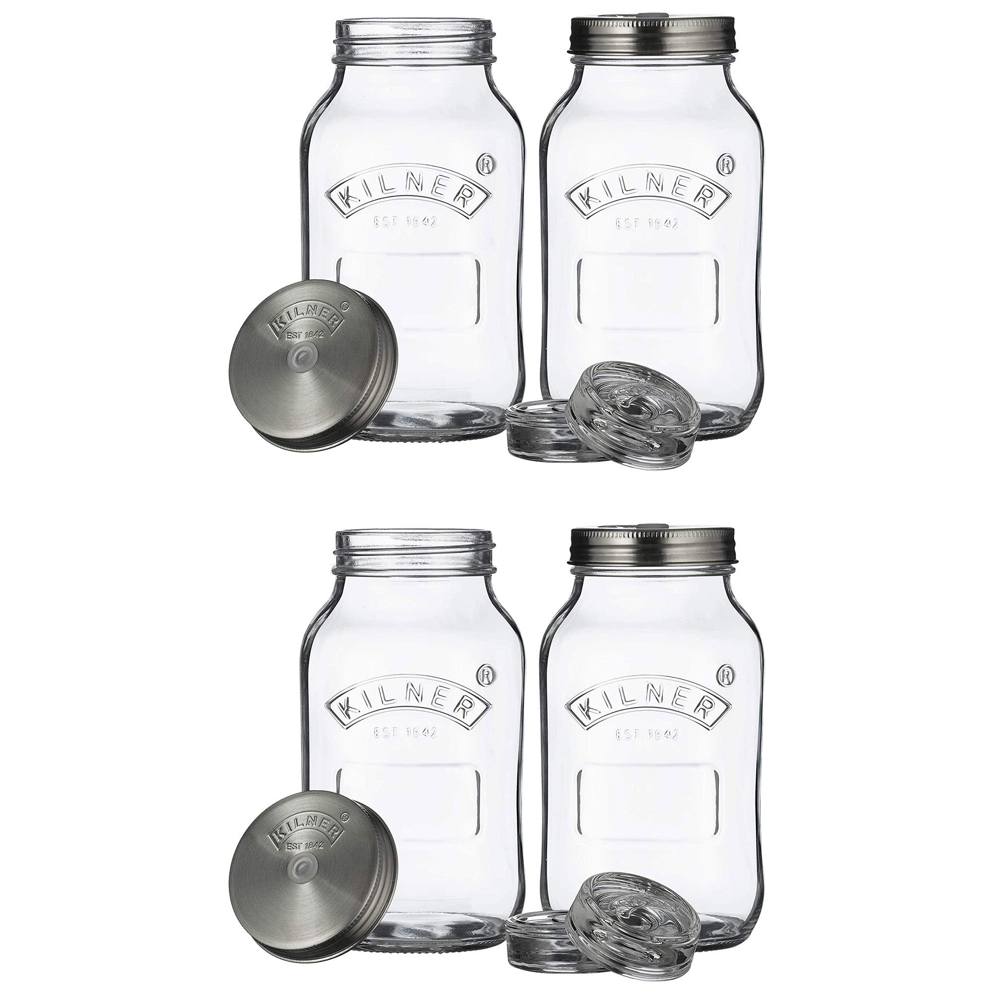 Kilner Gärglas Set 2 Stück 1 Liter transparent (2 Stück)
