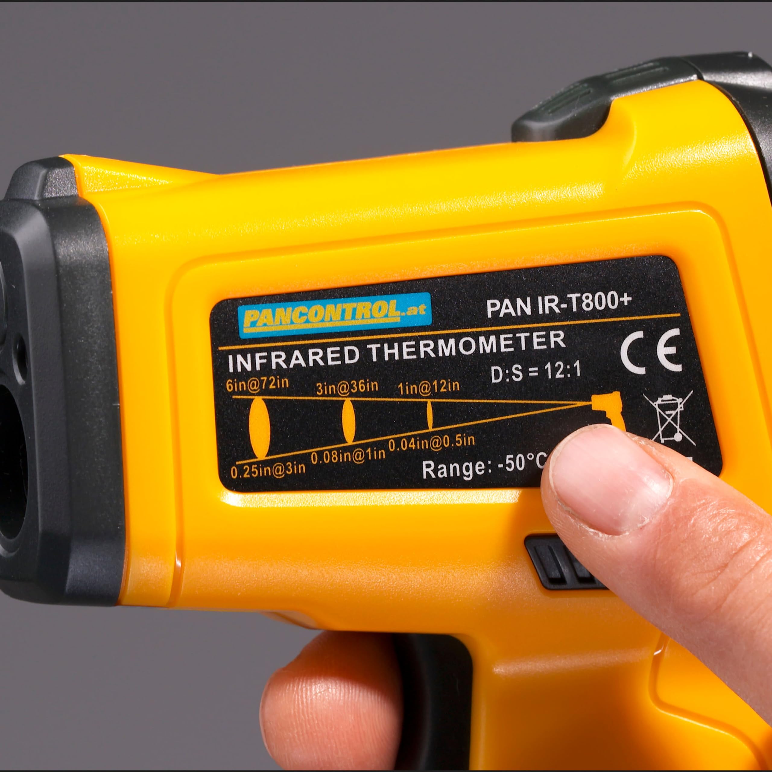 Pancontrol PAN IR-T800+ Thermomètre numérique infrarouge professionnel 12:1