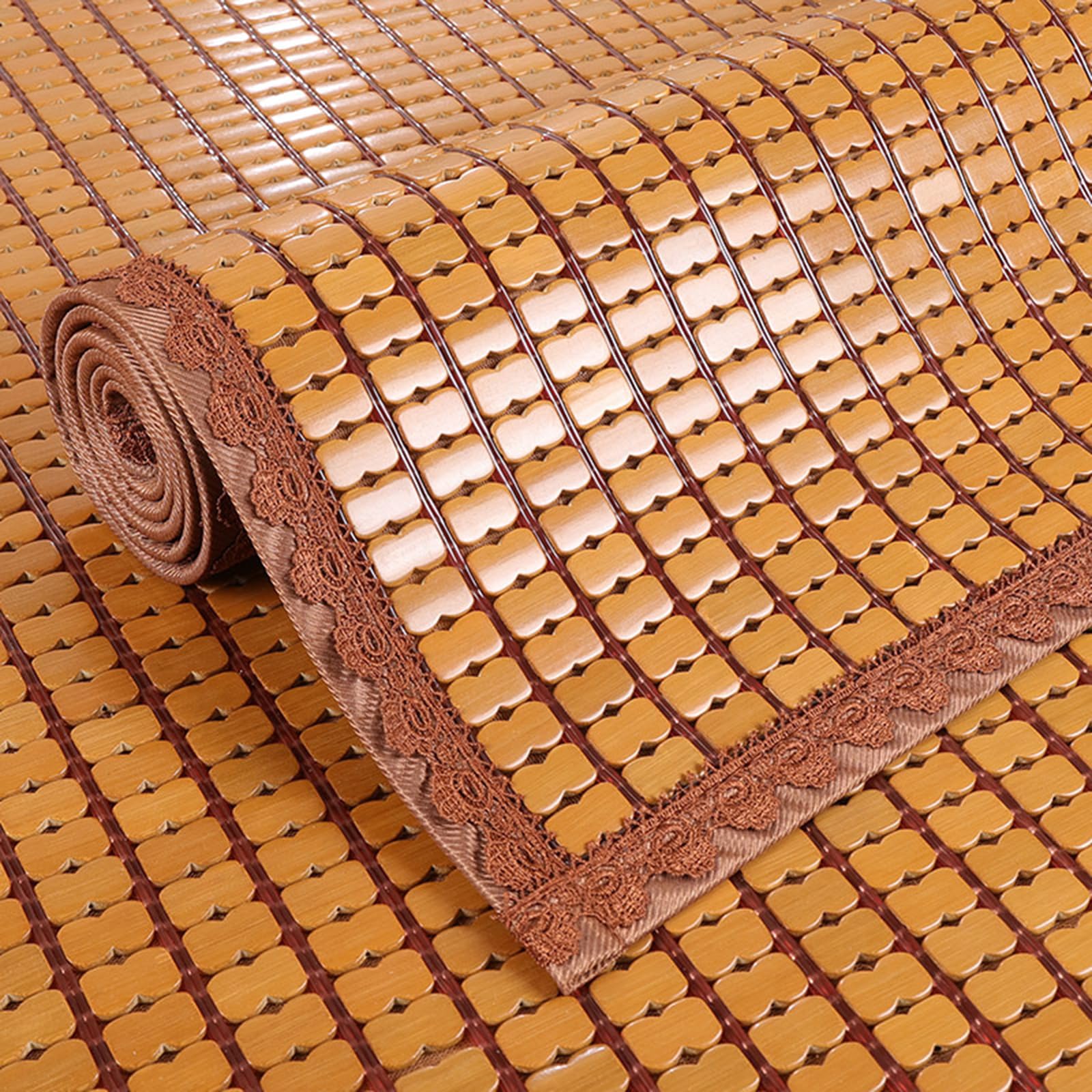 AYUWQZX Summer Sleeping Mat, Bamboo Summer Cooling Mat, Foldable Breathable Carbonized Mahjong, Multiple Sizes