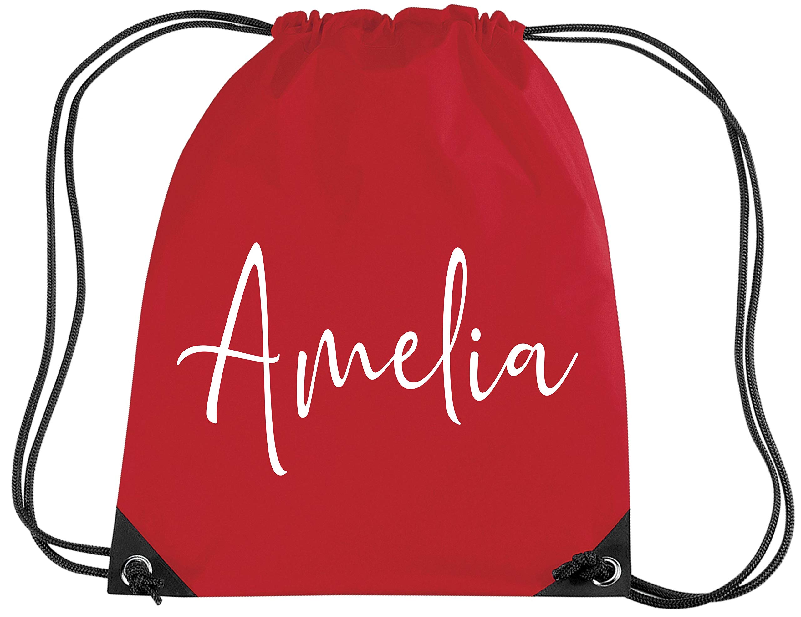 Edward Sinclair | Drawstring Bag | Personalised | Red | Signature | (Please Goto Add Gift Options Enter name in FreeGiftMessageBox or send message to the seller once purchased)