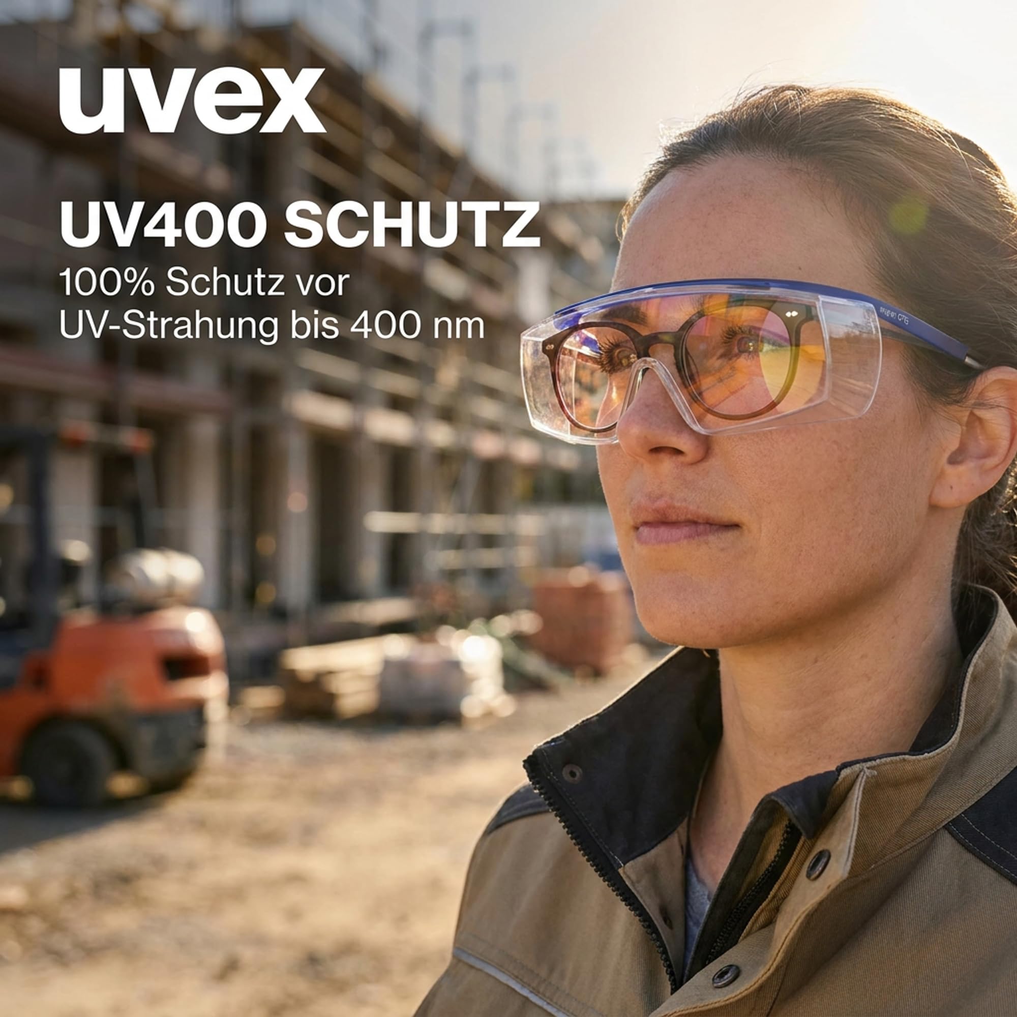 Uvex Super OTG okulary przeciwsłoneczne - okulary ochronne - przeciwmgielne - odporne na zarysowania i chemikalia