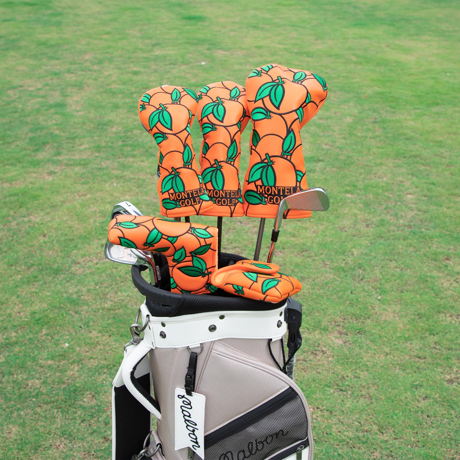 Montela Golf Golfschlägerhaube, Golfschlägerhaube, Fairwayholz, Hybrid-Abdeckung, Leder, Golfschlägerhaube für Scotty Cameron, Taylormade Titleist Odyssey