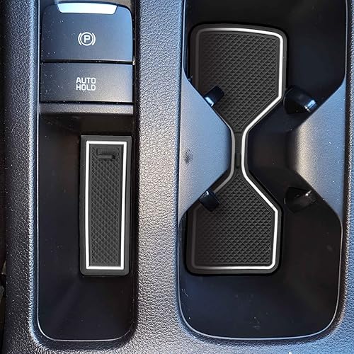 Miniatura 4 de Tapete antideslizante para puerta de automóvil para Kia K3 Forte Cerato 2021-2024 GT Consola central, portavasos, insertos, forros de bolsillo de