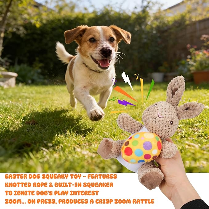 Set de 4 Juguetes para Perros de Pascua con Chirriador miniatura 5