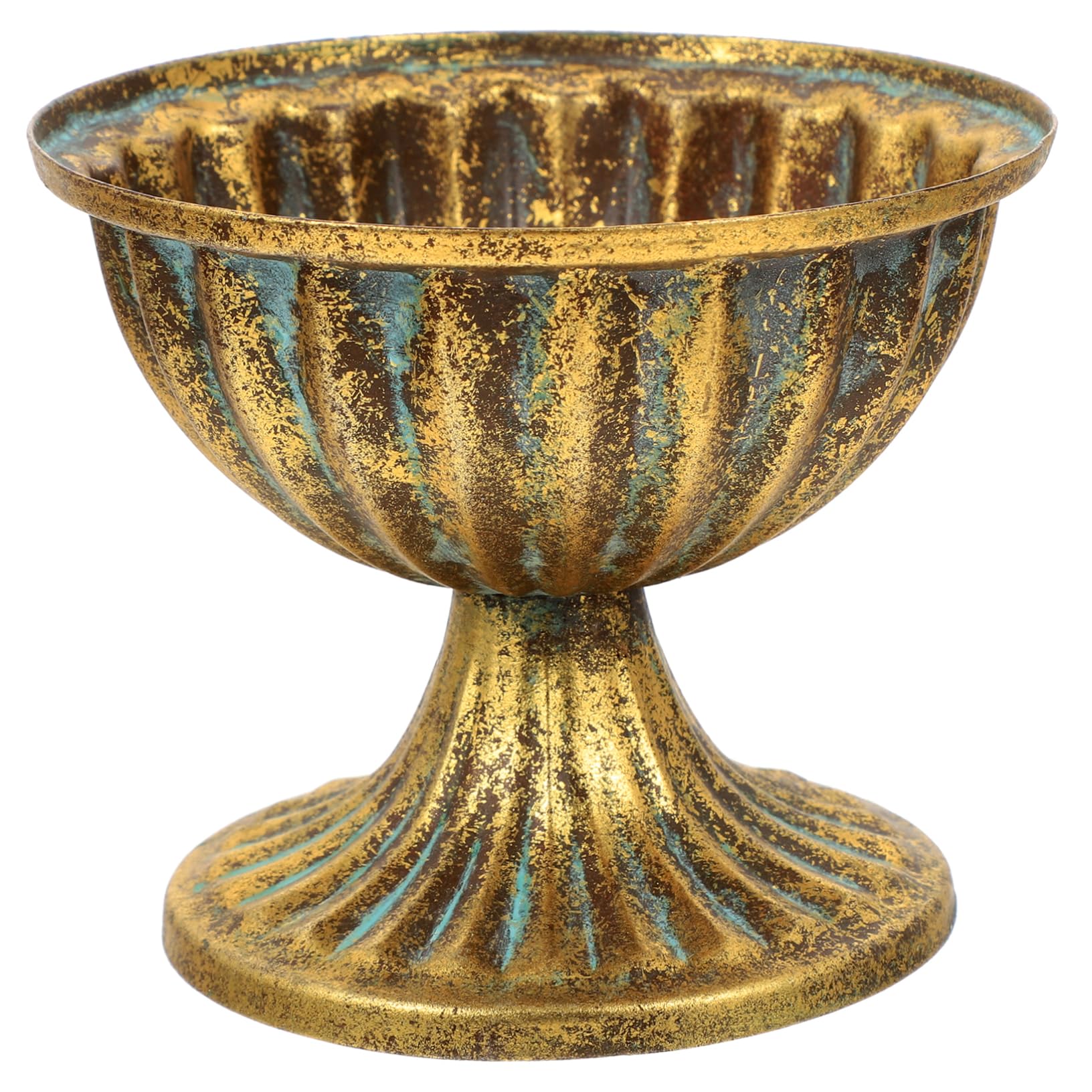 Garneck Vaso Da Fiori In Stile Vintage – Fioriera In Ferro Battuto Nero Per Decorazione Casa, Ufficio E Matrimonio