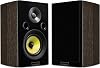 Fluance Signature HiFi 2-Way Bookshelf Surround Sound Speakers for 2-Channel Stereo Listening or Home Theater System - Natural WalnutPair HFSW