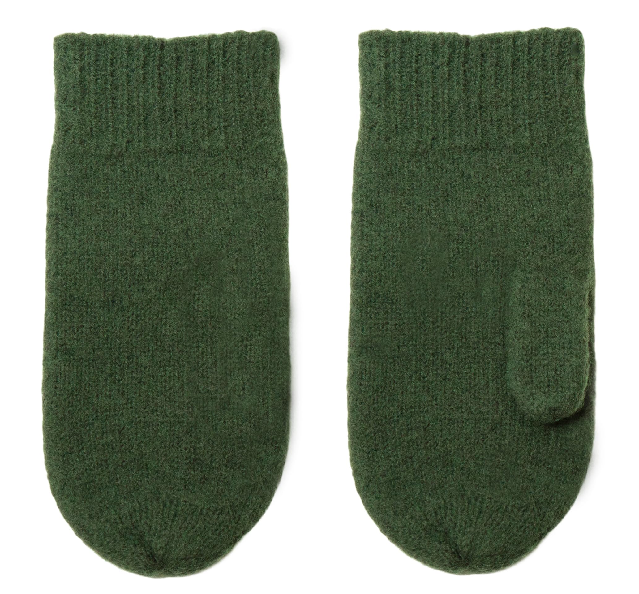 Joha Dark Moss Kids Wool Gloves With Thumb 100% Wool, 8-10 Years