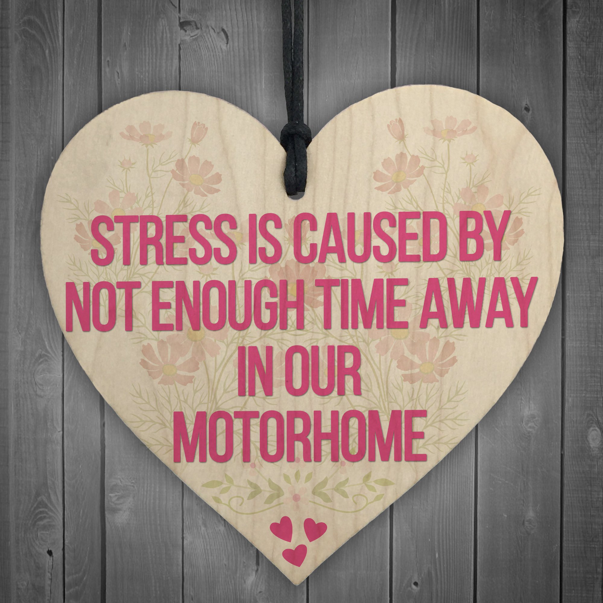 Red Ocean Stress Motorhome Friendship Gift Family Present Hanging Plaque Birthday Gift Sign