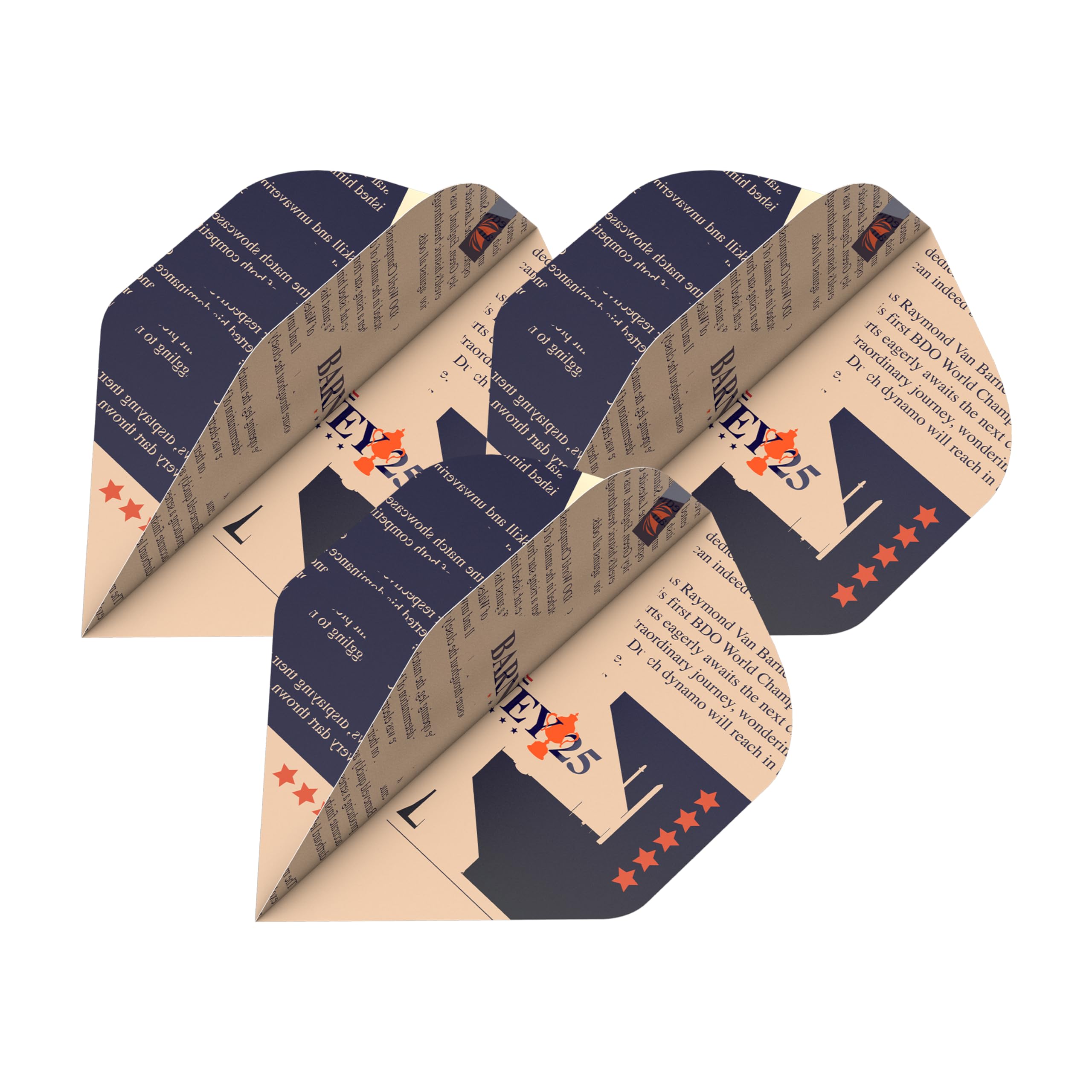 TARGETDarts Raymond Van Barneveld RVB 25 Year Edition No.2 Pro Ultra Dart Flights - 3 Set Pack (9 in Total)