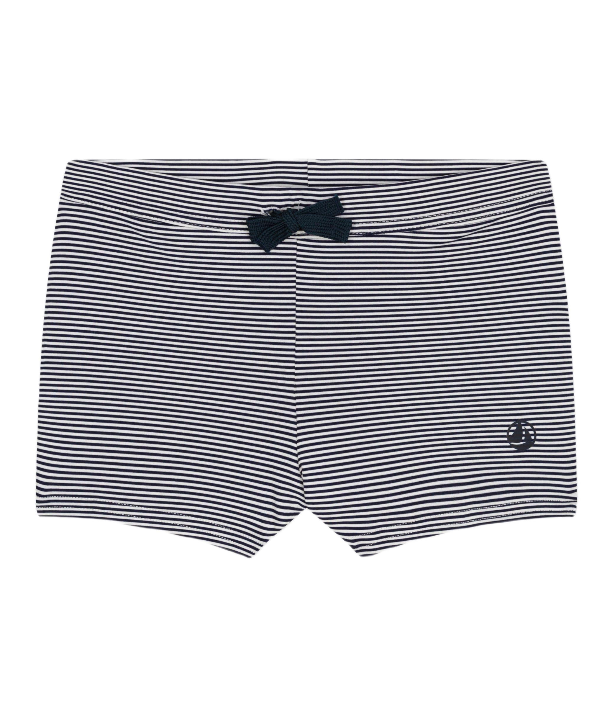 Petit Bateau Strój kąpielowy chłopięcy, Niebieski/biały, 12 ans