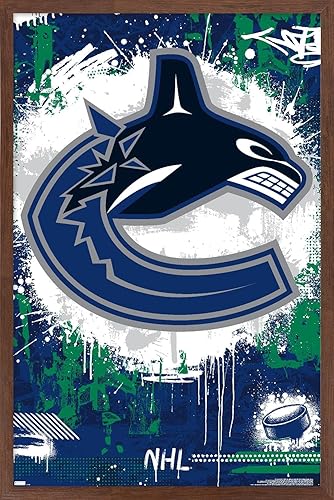 Trends International NHL Vancouver Canucks - Póster de pared con logotipo Maximalist 23