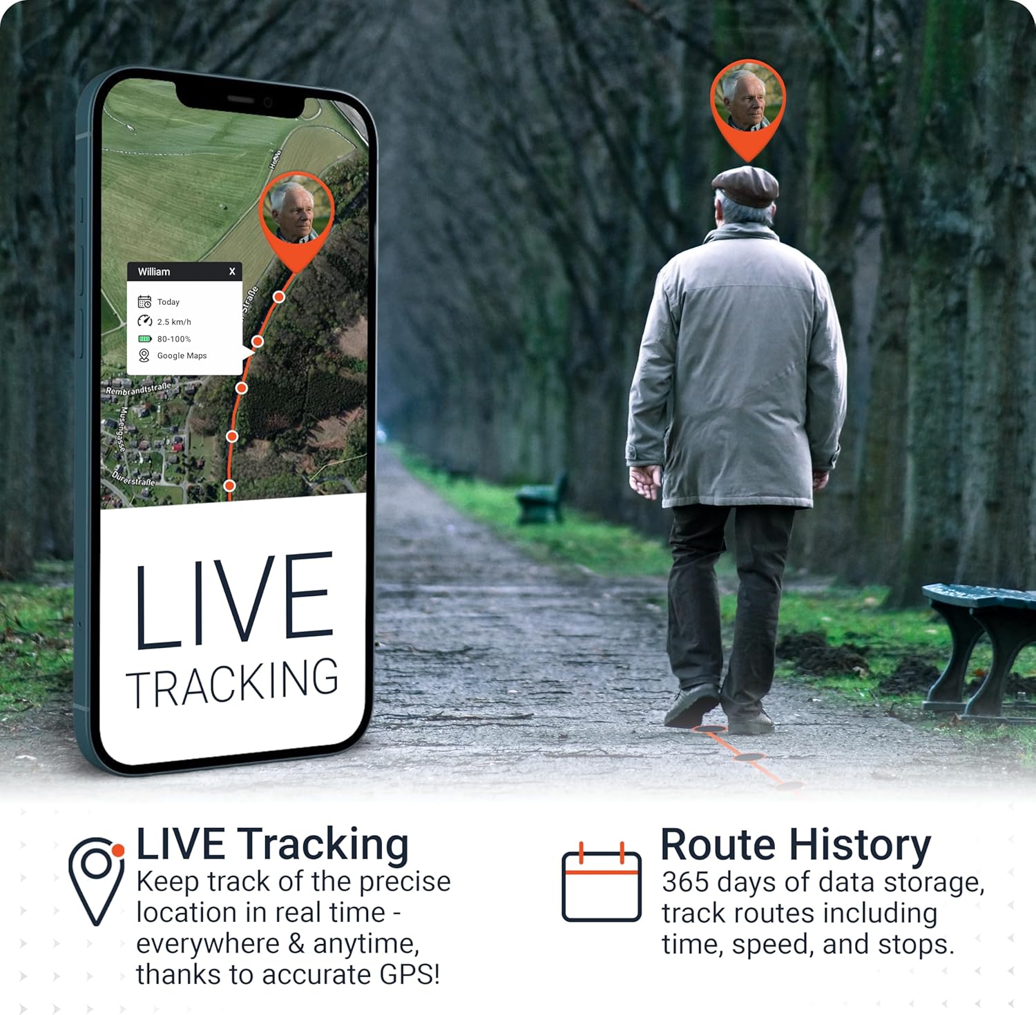 PAJ Allround Finder 4G - Real-Time GPS Tracking for Cars, Motorcycles, Kids & Seniors - SOS Button, Voice Messages & Up to 40-Day Battery for Safety & Security