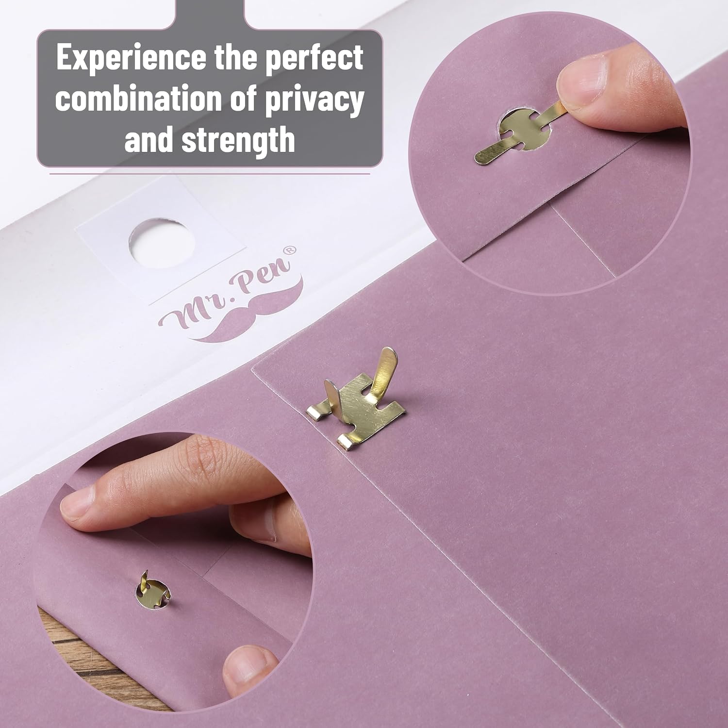 Mr. Pen- Clasp Envelopes, 18 Pack, 9x12 Inches, Purple Kraft image 3