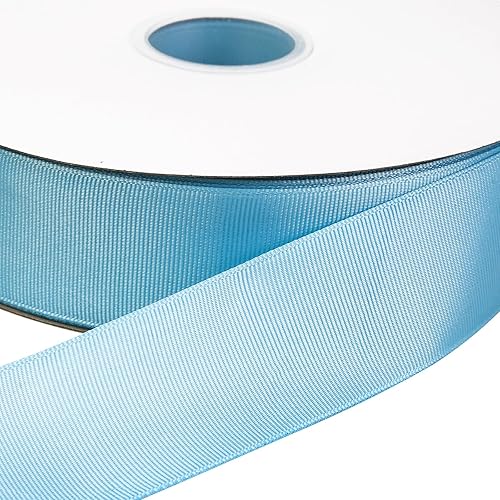 Miniatura 3 de Cinta de grogrén azul claro de 1 12 pulgadas para envoltura de regalos, 100 yardas de cinta de artesanía de alta densidad para bodas, envoltura de
