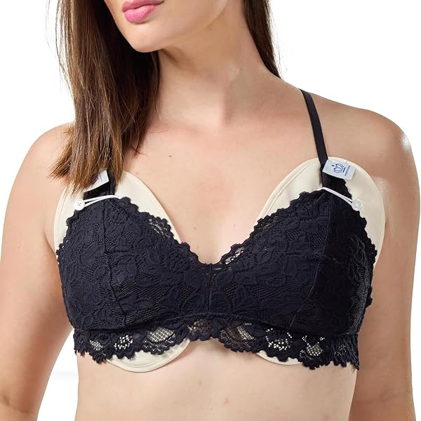 QUEEN OF THE THRONES Castor Oil Pack for Breast (Large) - Heatless, Less-Mess, Reusable - Organic Cotton Flannel, Comfort Fit, Soft Straps & Naturopathic Doctor Designed (Castor Oil Sold Separately)