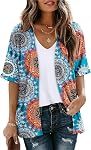 CHICZONE Cardigan for Women Dressy Casual Sweaters Work Cardigans Trendy Clothes Half Sleeve Knit S-XXL