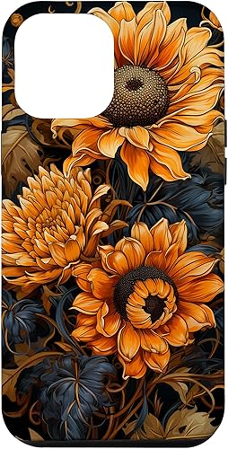 Funda para iPhone 12 Pro Max Sunflower Southern Boho Western Theme