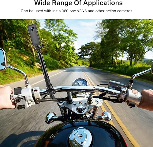 Miniatura 5 de Honlyn Clip de ciclismo para bicicleta Insta 360 uno X3X2 otras cámaras de acción tubo con clip soporte de barra de motocicleta con barra de
