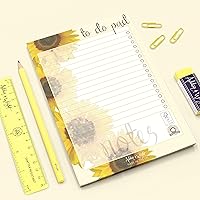 Vista 5 de Ashton and Wright - Bloc diario para hacer – Organizador de escritorio floral A5 – [Paquete de 2] – 60 hojas – 2.82 oz/m²