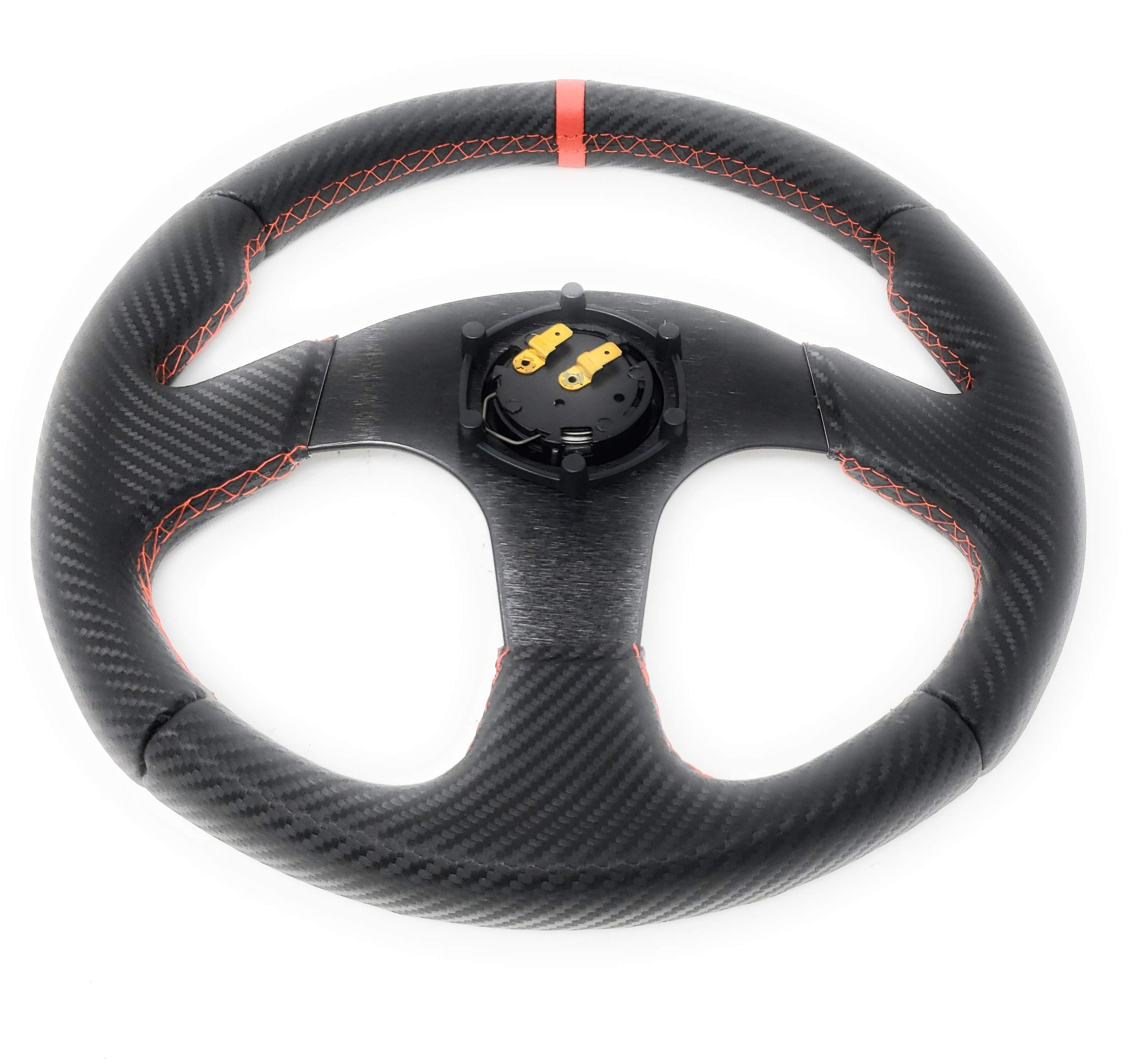 Marine Boat Red Steering Wheel with Hub Adapter 3/4