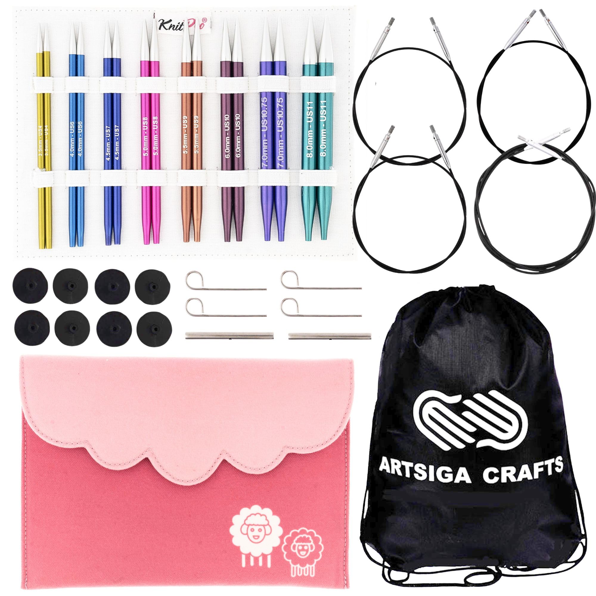 Amazon.com: KnitPro Zing Deluxe Set 5 inch Circular Knitting