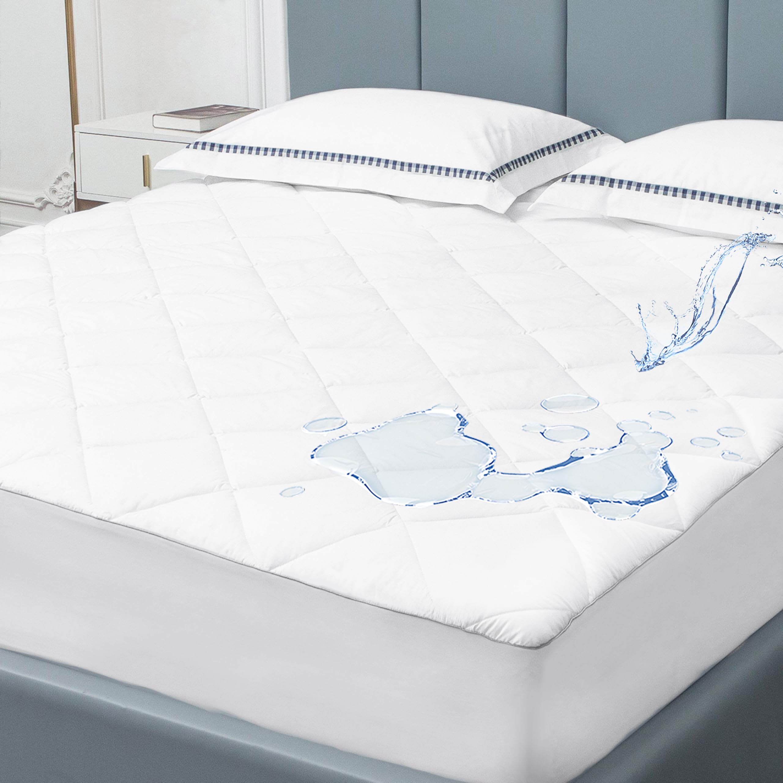 Sunflower Twin XL Mattress Pad Protector Waterproof for College Dorm