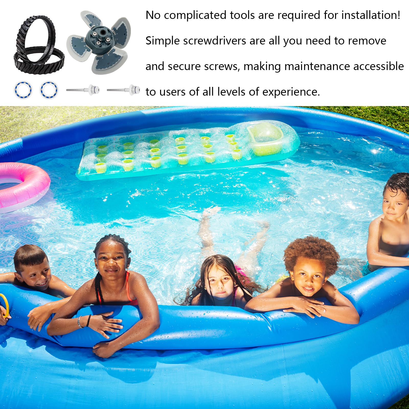 Pieza de Repuesto para Limpiador de Piscina MX6/MX8, Afinación Eje Transmisión Limpiador Piscinas Piezas Repuesto Limpiador Piscinas Montaje del Motor R0796200 Accesorios para Piscinas