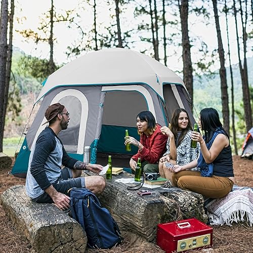 Miniatura 5 de CAMEL CROWN 46 Person Tent Waterproof Lightweight Portable Backpacking Tent for Outdoor Camping Hiking