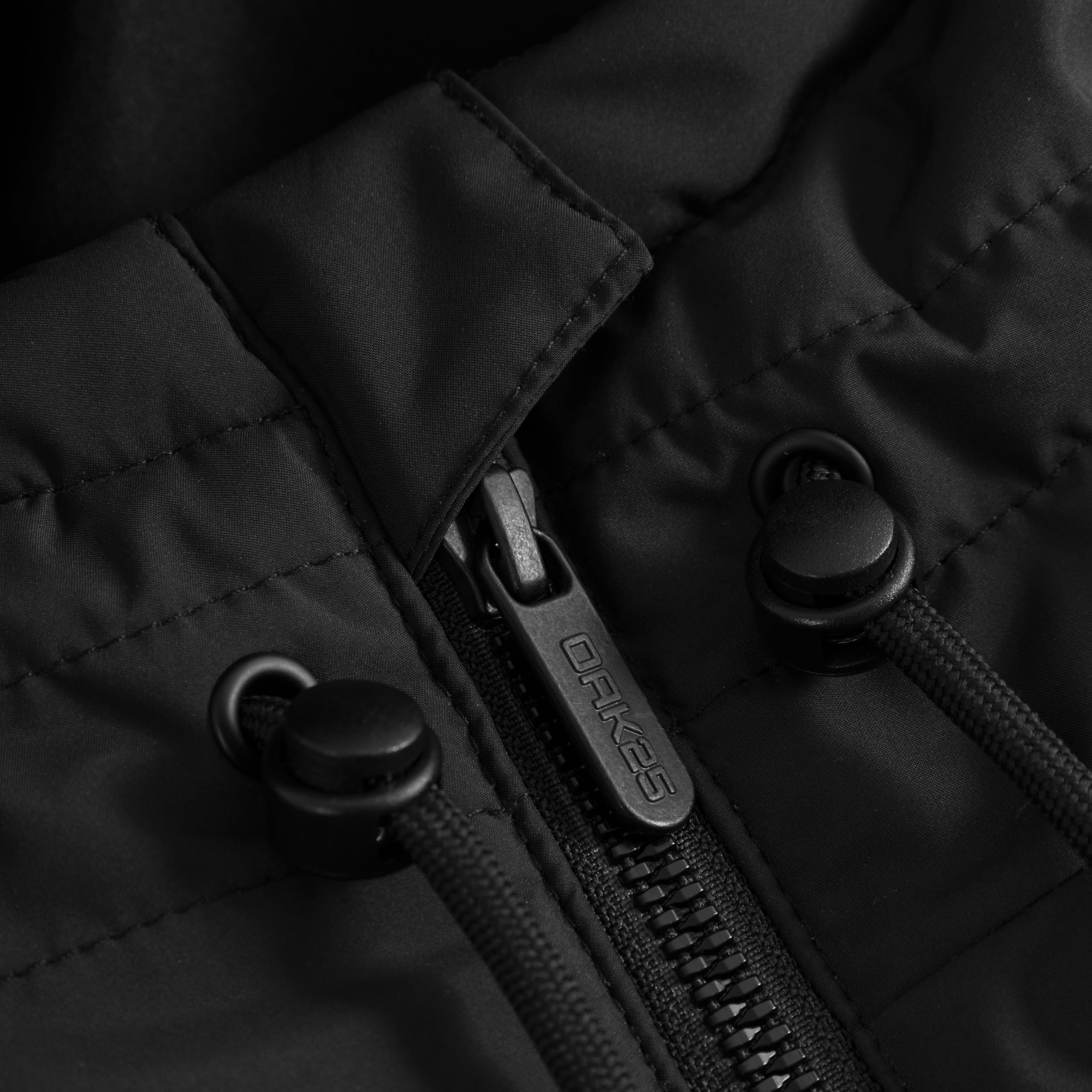 OAK25 Cappello Impermeabile Singolo per Donne e Uomini - Commute Hood - Sciarpa con Cappuccio e Zip - Cappello Antipioggia & Riflettente - Berretto Foderato per l'Autunno e l'inverno