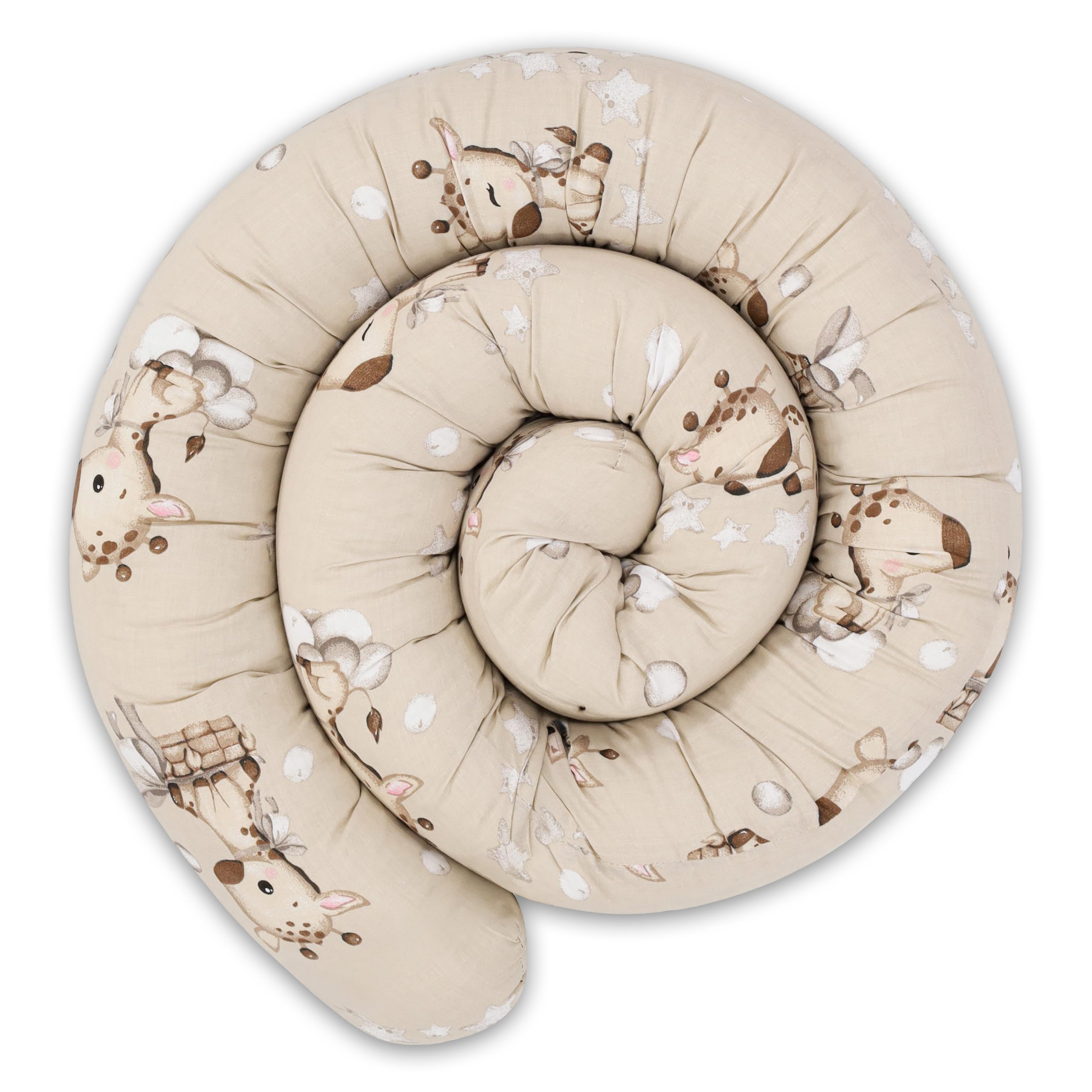 Totsy Baby Cuscino per dormire laterale e per il corpo 200 cm - Cotone Cuscino lungo Decorazione per cameretta bambina e bambino Oeko-Tex Giraffe