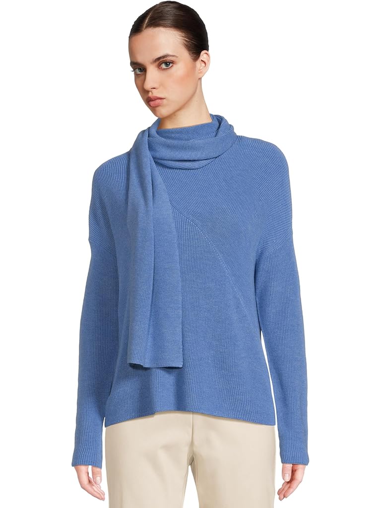 Blue Elliott Lauren It's a Wrap - Long Sleeve Relax Sweater with attached Scarf