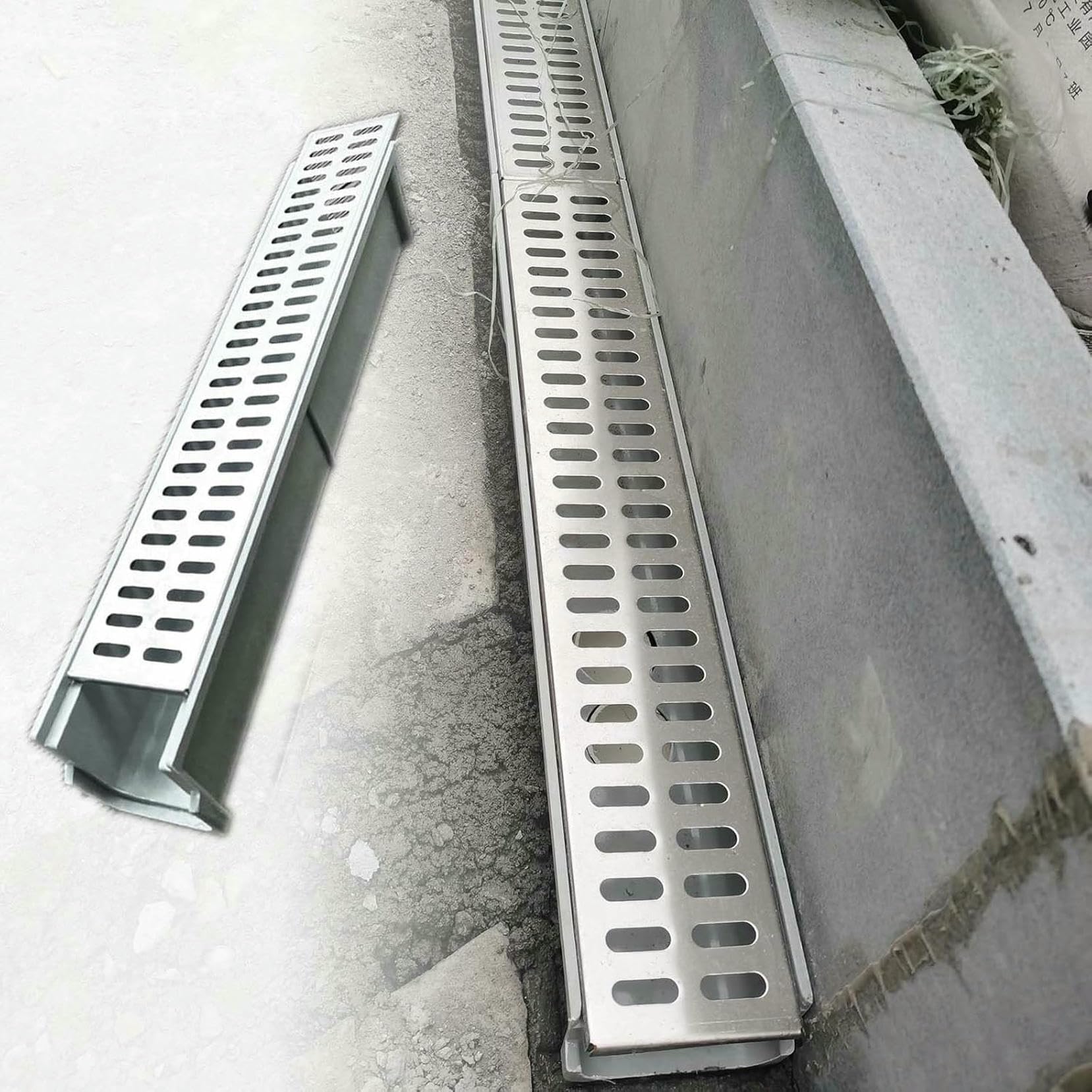 Rejilla de resina de 200 mm para renovar el suelo del patio exterior