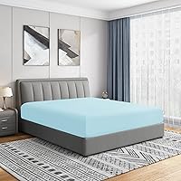 Vista 14 de Sábanas bajeras Cathay Home, individuales, de poliéster suave como la seda