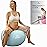 ProBody Pilates Pregnancy Ball - Yoga Ball for Pregnancy with Book, Prenatal, Labor & Postnatal Maternity Exercise (Mist, 65 cm)