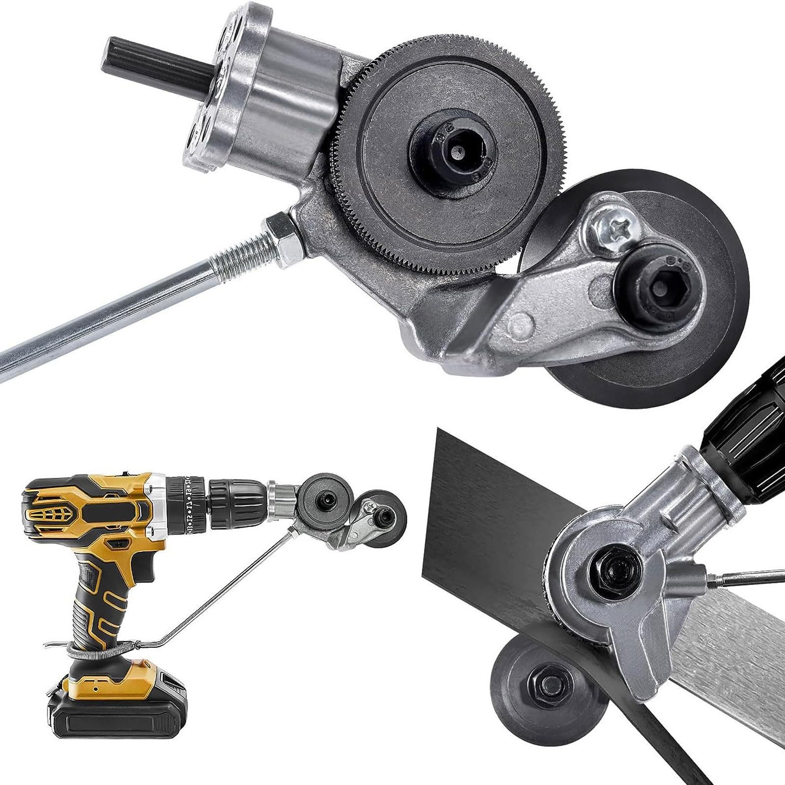 Tagliatrice per Lastre Metalliche Multifunzionale Forbici per Lamiera Accessori per Trapano