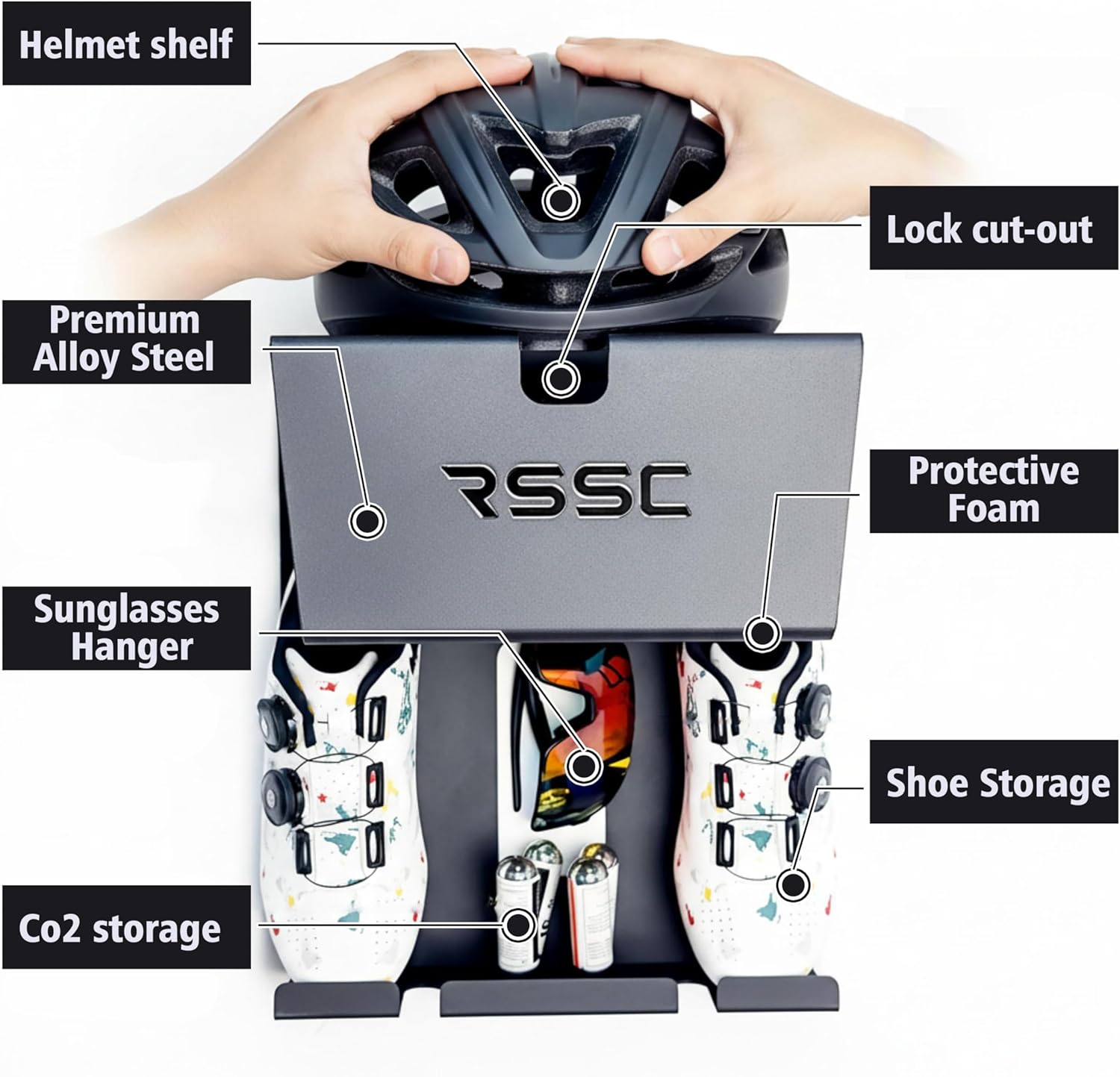 Bike Wall Mount Bike Rack Bicycle Mount Indoor Bike Storage Heavy Duty Bike Hanger Bike Hooks for Garage Bicycle Wall Mount For Garage With Wheel Strap