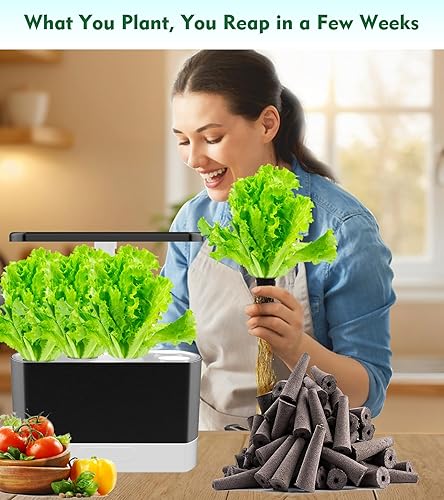 Miniatura 4 de Seed Starter - Esponjas de cultivo para aerogarden, cápsulas de repuesto equilibradas con PH para sistema hidropónico de interiores, paquete de 50,